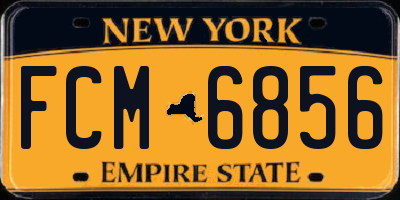 NY license plate FCM6856