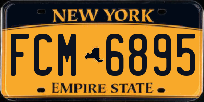 NY license plate FCM6895