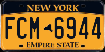 NY license plate FCM6944