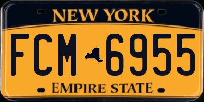 NY license plate FCM6955
