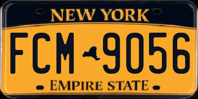 NY license plate FCM9056