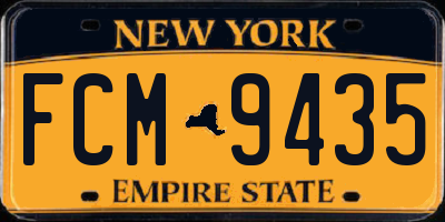 NY license plate FCM9435
