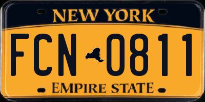 NY license plate FCN0811