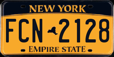 NY license plate FCN2128