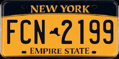 NY license plate FCN2199