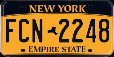 NY license plate FCN2248