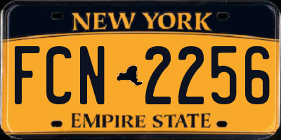 NY license plate FCN2256