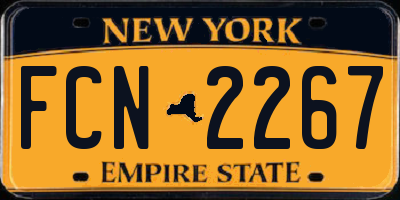 NY license plate FCN2267