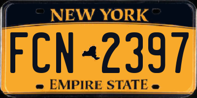 NY license plate FCN2397