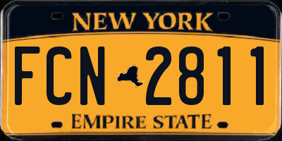 NY license plate FCN2811