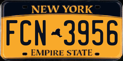 NY license plate FCN3956