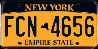 NY license plate FCN4656