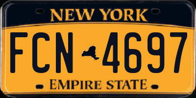 NY license plate FCN4697