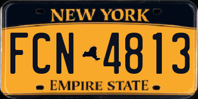 NY license plate FCN4813