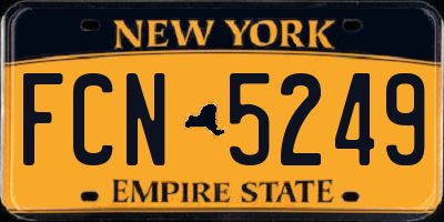 NY license plate FCN5249