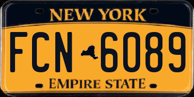 NY license plate FCN6089