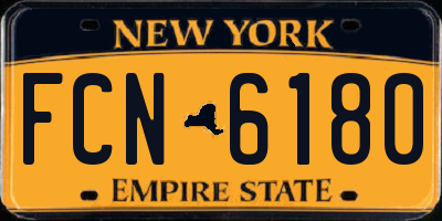 NY license plate FCN6180