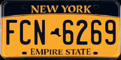 NY license plate FCN6269