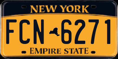 NY license plate FCN6271