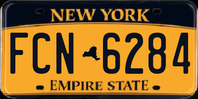NY license plate FCN6284