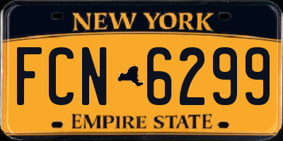 NY license plate FCN6299