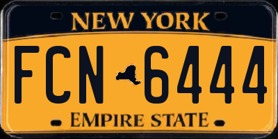NY license plate FCN6444
