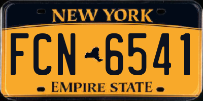 NY license plate FCN6541