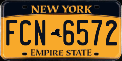 NY license plate FCN6572