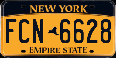 NY license plate FCN6628