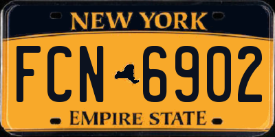NY license plate FCN6902