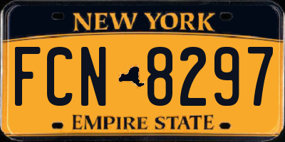 NY license plate FCN8297