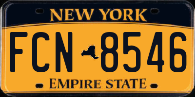 NY license plate FCN8546
