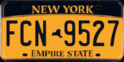 NY license plate FCN9527