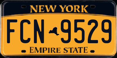 NY license plate FCN9529