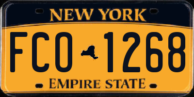 NY license plate FCO1268