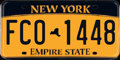 NY license plate FCO1448