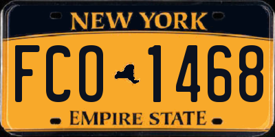 NY license plate FCO1468