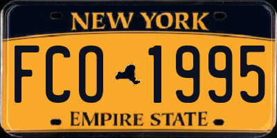 NY license plate FCO1995