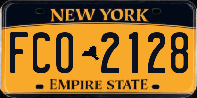 NY license plate FCO2128