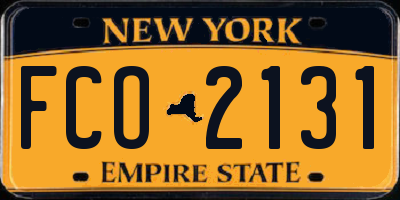 NY license plate FCO2131