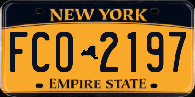 NY license plate FCO2197