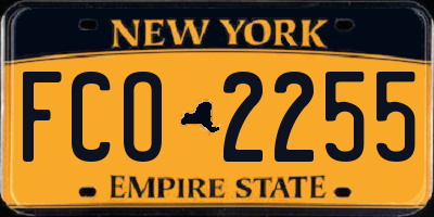 NY license plate FCO2255