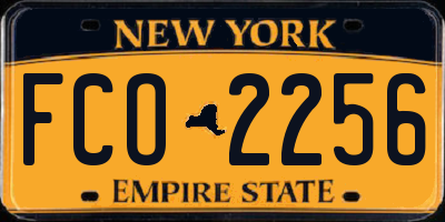 NY license plate FCO2256