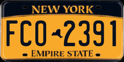 NY license plate FCO2391
