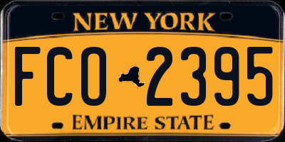 NY license plate FCO2395
