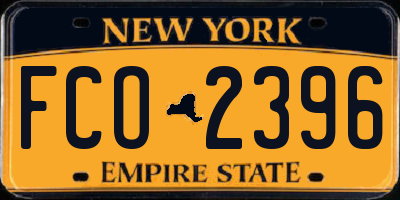 NY license plate FCO2396