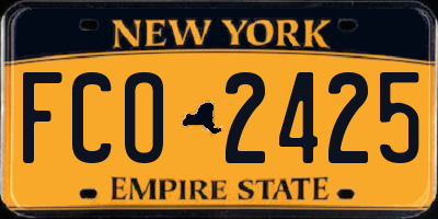 NY license plate FCO2425