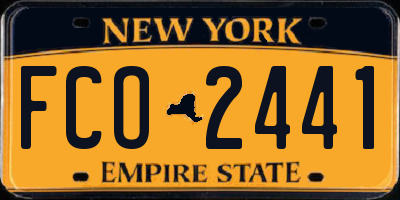NY license plate FCO2441