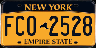 NY license plate FCO2528