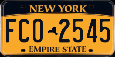 NY license plate FCO2545